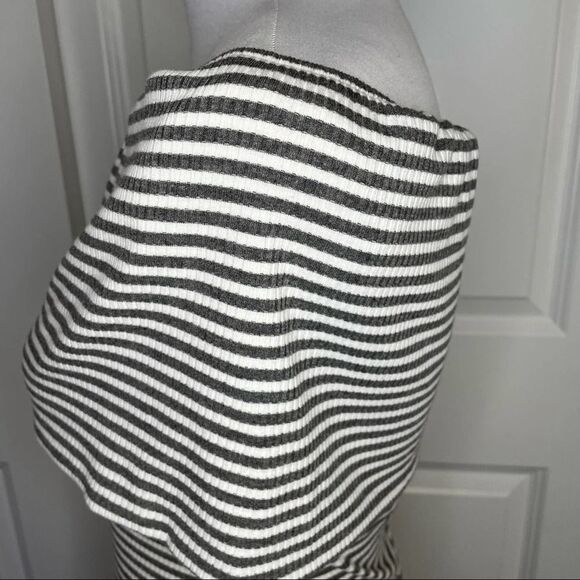 Goodnight Macaroon Striped Off The Shoulder Barbiecore Pin Up Style Dress S - Picture 5 of 14
